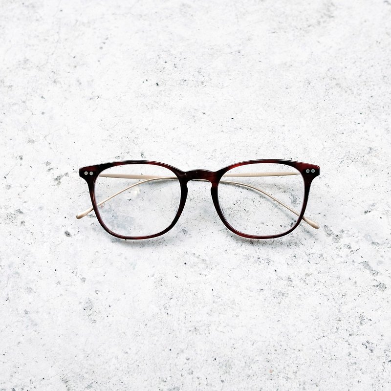 【目目商行】韓國方框 黑金  鈦金屬 鏡框 眼鏡 - 眼鏡/眼鏡框 - 其他材質 黑色