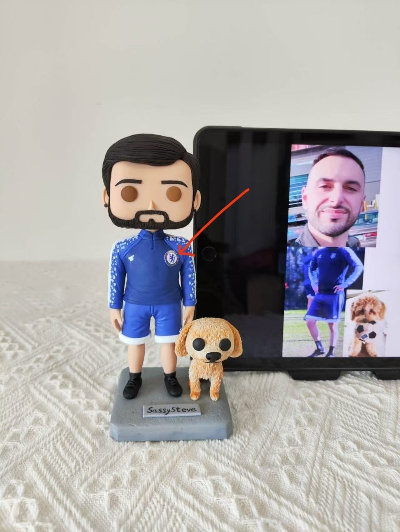 【客製化3D人像公仔】訂製手工Funko Pop男生朋友老公生日禮物 - 公仔/玩偶 - 黏土 多色