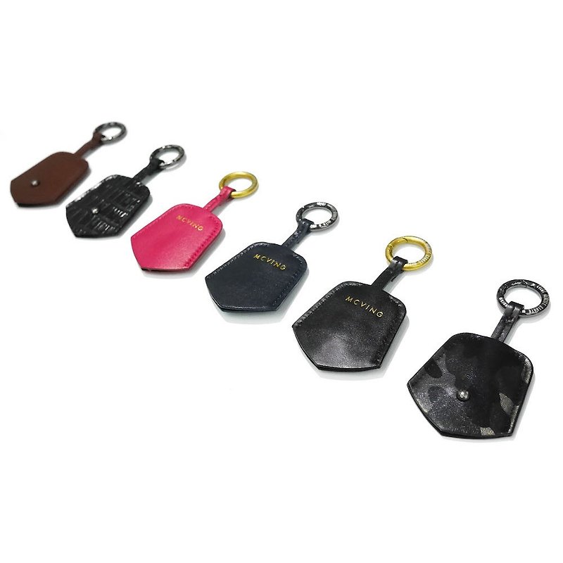 Key leather case - leather gogoro dedicated - ที่ห้อยกุญแจ - หนังแท้ สีใส