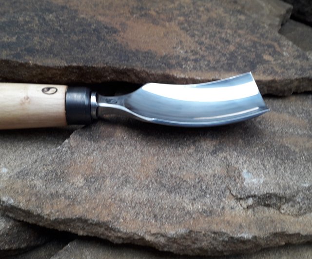 鍛造ノミが曲がっています。木彫り用の鍛造工具。 - ショップ Forged