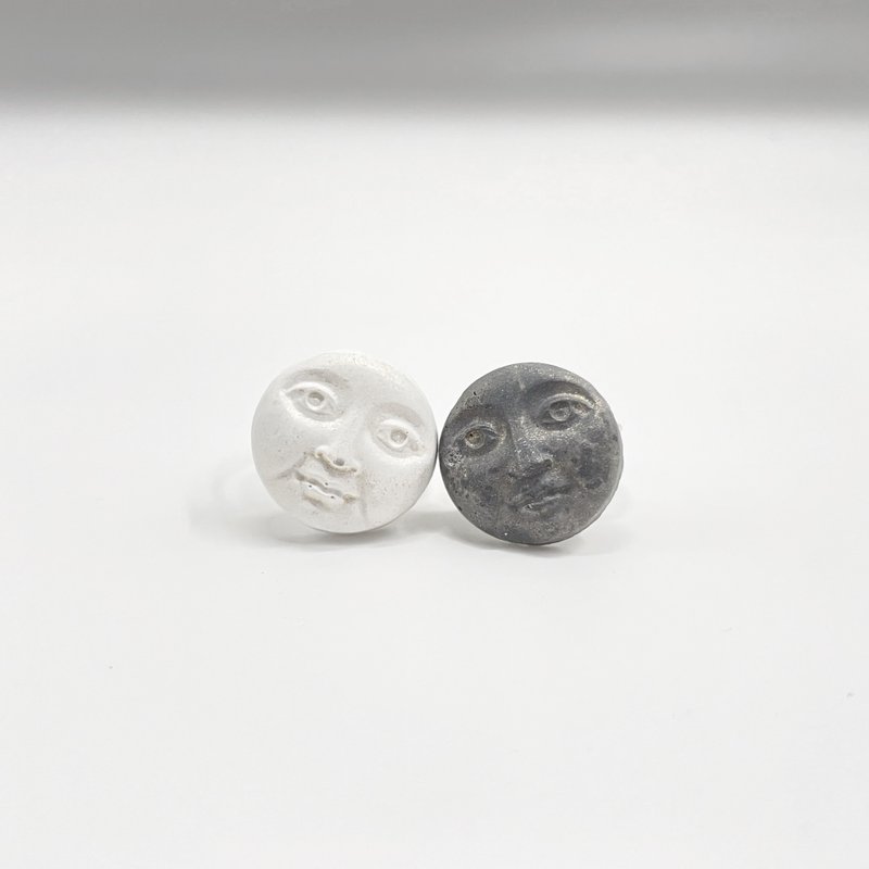 Little man Cement diffuser ring (birthday gift/lover gift) - General Rings - Cement Gray