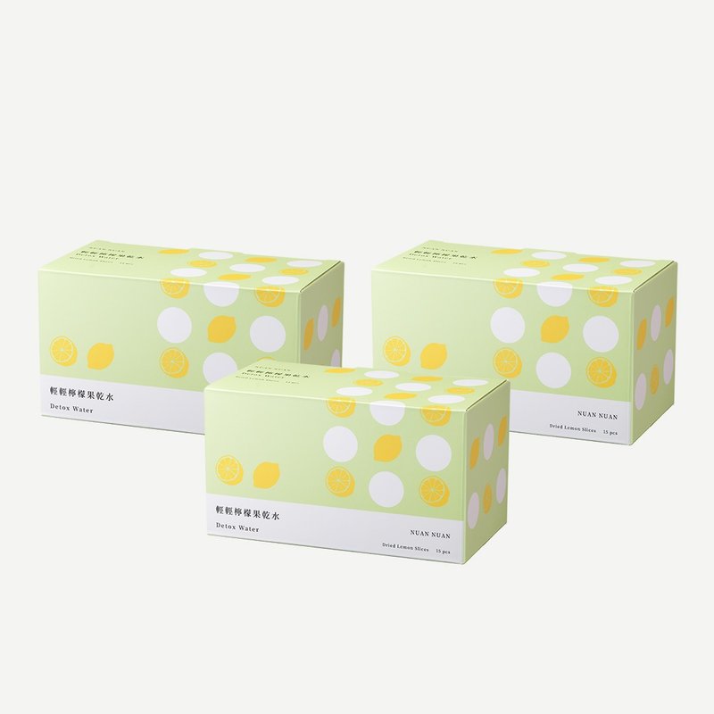 Hydrating and C-replenishing [Gently Lemon Dried Fruit Water 3 Box Set] Dried Fruit Water Low Calories - Tea - Fresh Ingredients 