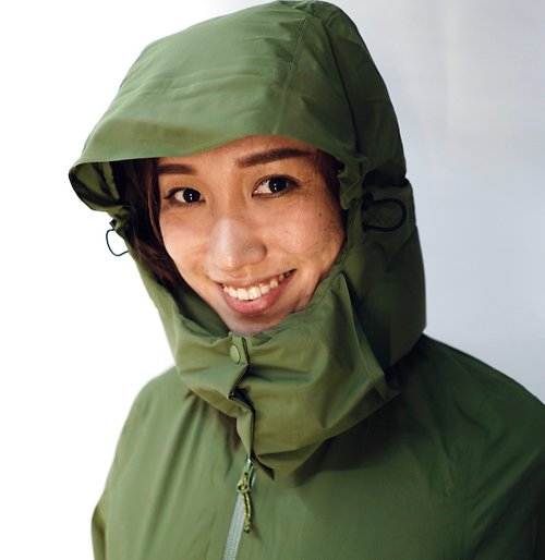 AirOgo 女款橄欖綠極輕薄空氣頸枕外套