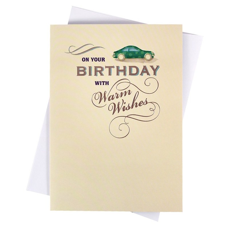 With the warmest wishes [Hallmark-Card Birthday Wishes] - การ์ด/โปสการ์ด - กระดาษ สีเหลือง