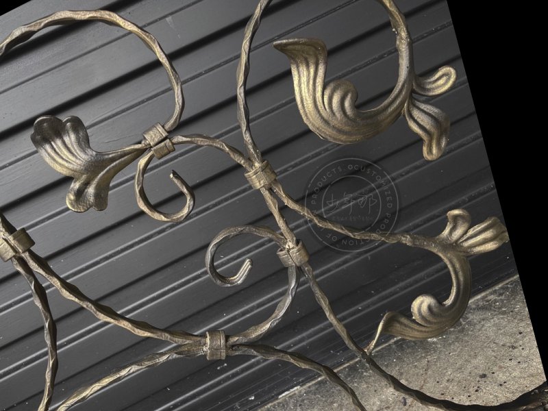 Made in Taiwan. Retro wall decoration. Forged iron pieces. Customized size. All kinds of accessories. Home beautification. - Other Furniture - Other Metals Gold