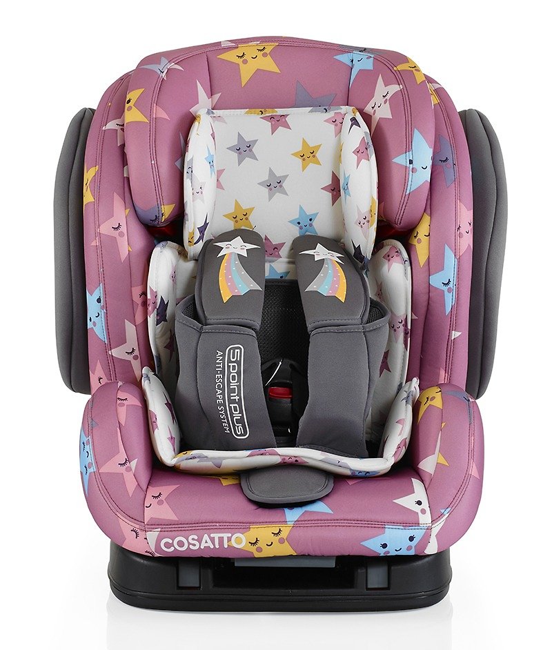 Cosatto Hug Group 123 Isofix Car Seat – Happy Stars - Other - Paper Pink