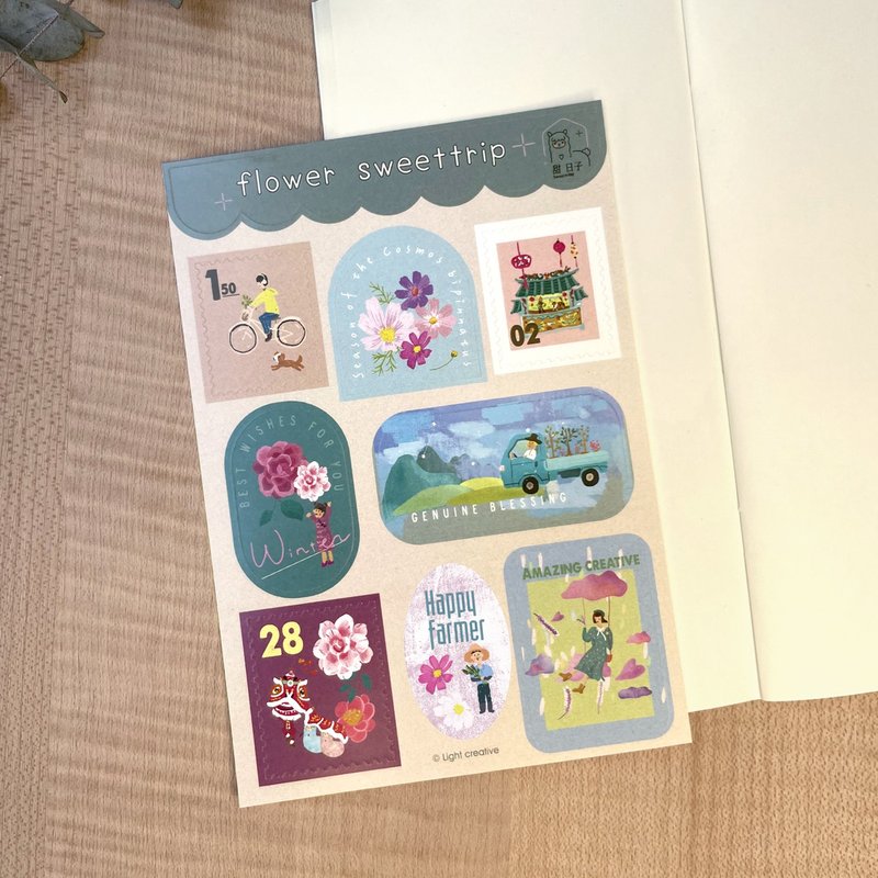 Styling Waterproof Sticker - Winter Flower Brigade - สติกเกอร์ - วัสดุกันนำ้ หลากหลายสี