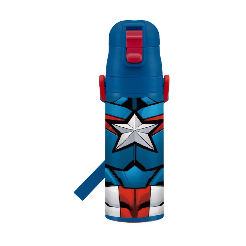 Japan Skater -Stainless Stainless Steel Direct Drink Insulation Kettle (470ml) Captain America - อื่นๆ - สแตนเลส หลากหลายสี