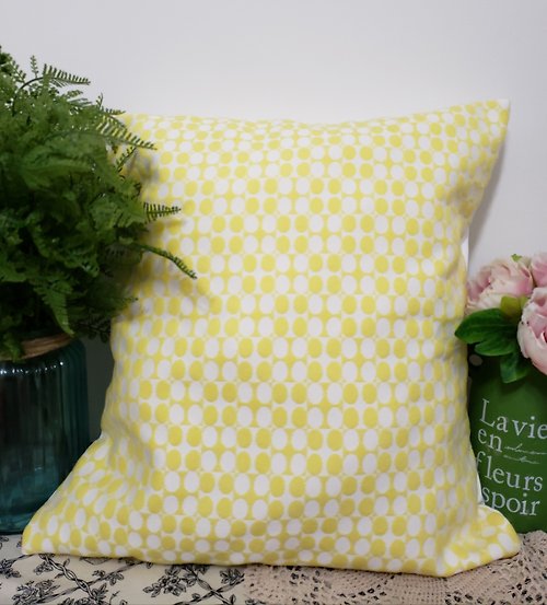 hazelnut 北歐風格特色黃色幾何圖案抱枕靠枕靠墊枕套