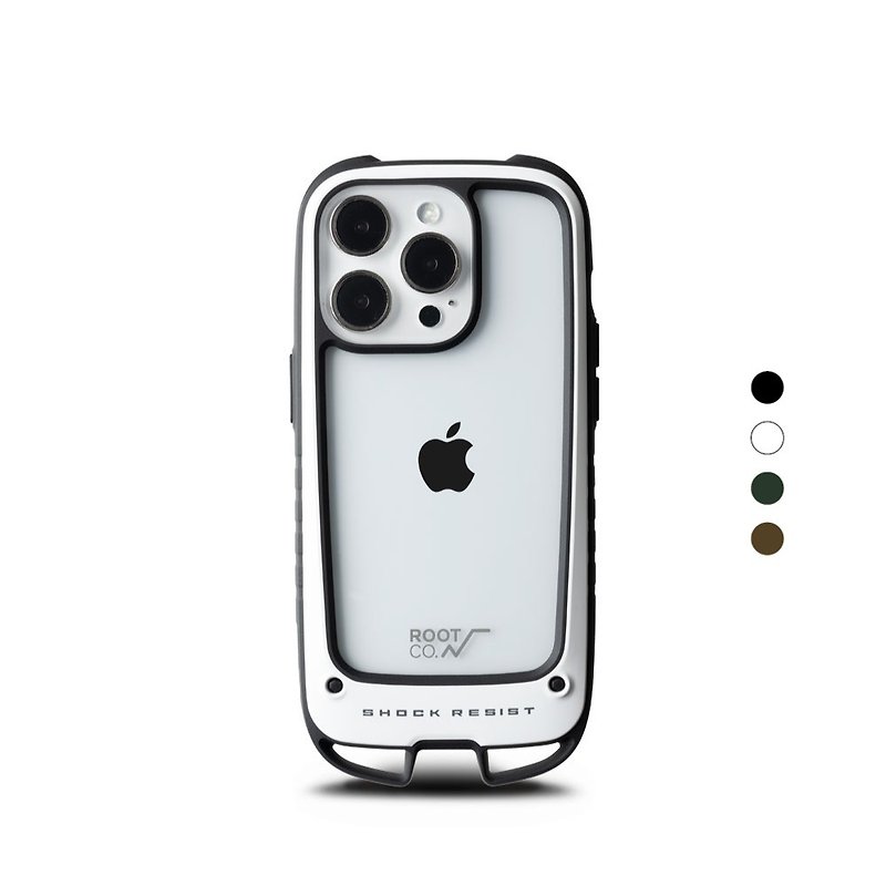 Japan ROOT CO. iPhone 14 Pro ダブルフック 耐衝撃 携帯ケース - スマホケース - プラスチック 多色