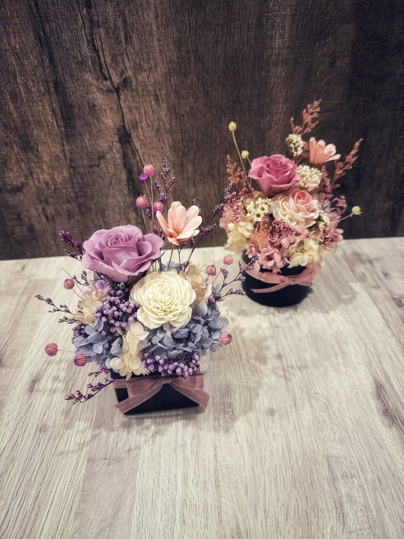 Eternal Flower Pot Graduation Gift/Appreciation Gift/Birthday Gift/Mother's Day/Opening Gift/Valentine's Day - Dried Flowers & Bouquets - Plants & Flowers 