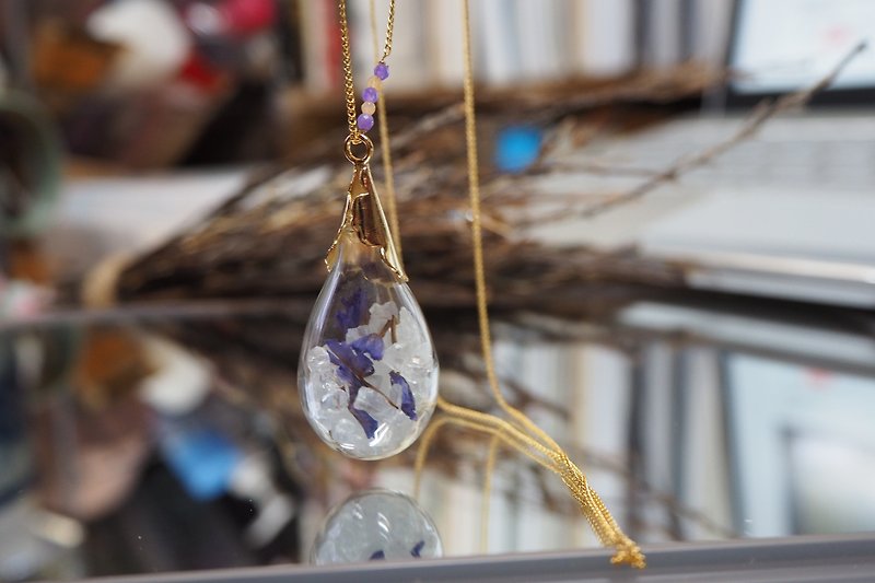Long necklace - glass bottle - Long Necklaces - Glass 