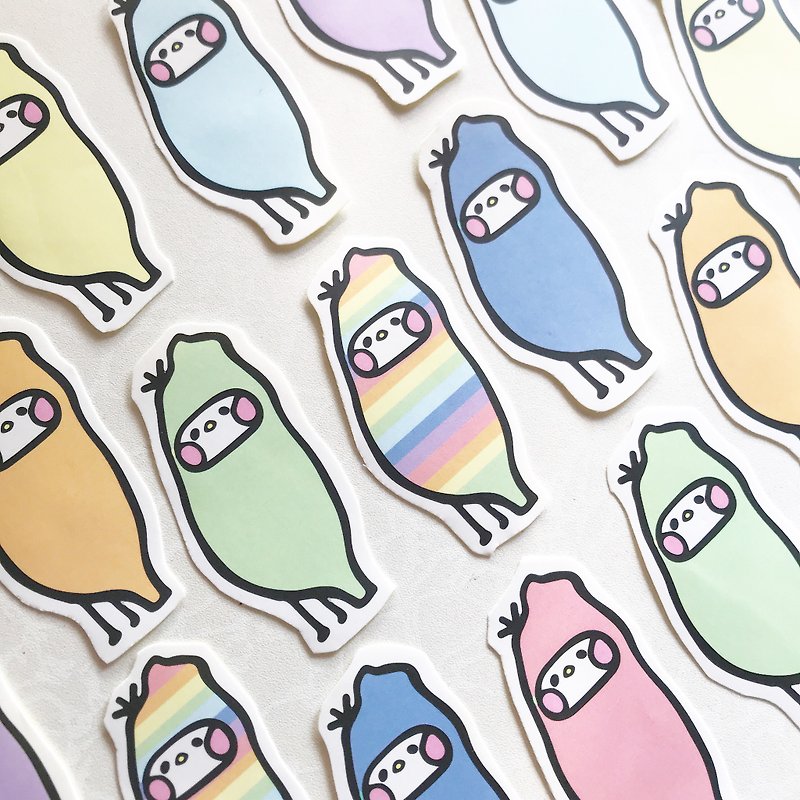 Rainbow Rainbow Taiwan Seed Illustration Sticker - Stickers - Paper 