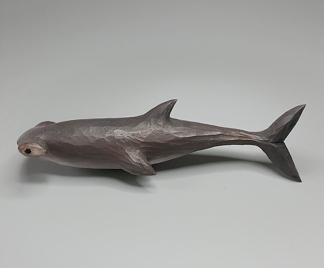 Hand Carved Shark Neckerchief Slide 