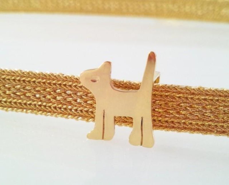 Small cat ☆ Brass band clasp - Other - Other Metals 