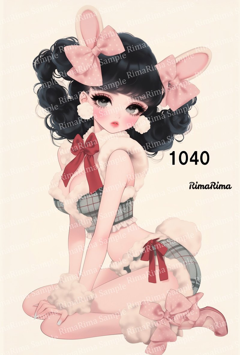 1040  オリジナルステッカー オリジナル人物ステッカー ステッカー シール りまりま  RimaRima - 貼紙 - 紙 