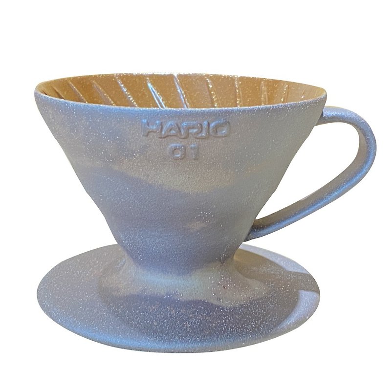 HARIO pottery workshop co-branded old rock mud 01 filter cup/ VDCR-01-BR - Coffee Pots & Accessories - Other Materials Multicolor