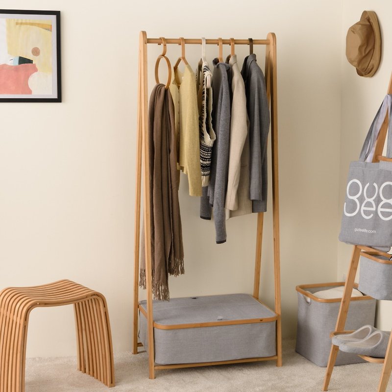 Gudee - ALFA Garment rack - Wardrobes & Shoe Cabinets - Bamboo Brown