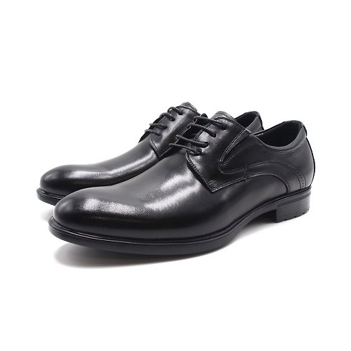 米蘭皮鞋Milano W&M(男)MD輕感綁帶紳士皮鞋 男鞋-黑色