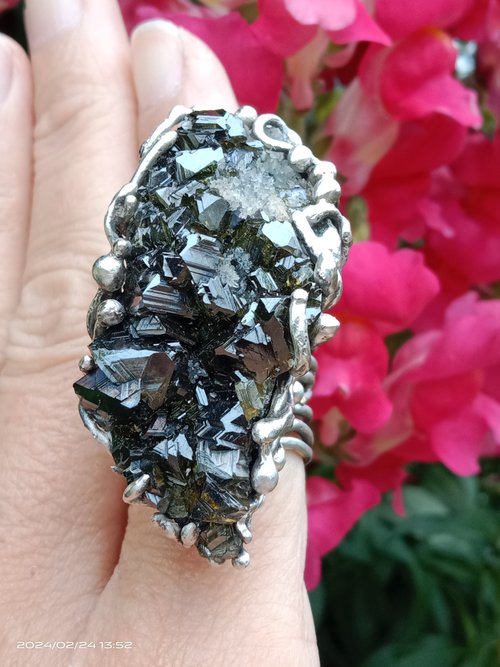 寶藏石光 / Light of Treasure Stone 閃鋅礦原礦手工銀戒純銀戒指 ~To Be~ Sphalerite Silver Ring