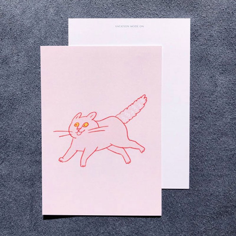 VACATION MODES ON・Postcard - Cards & Postcards - Paper Pink