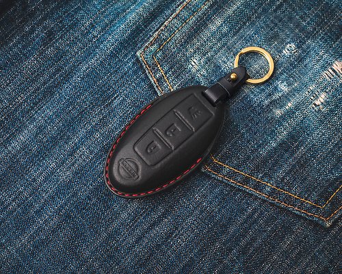 TTP_leathers 波賽頓手工皮件 裕隆日產 NISSAN Tiida Kicks汽車鑰匙包 鑰匙皮套