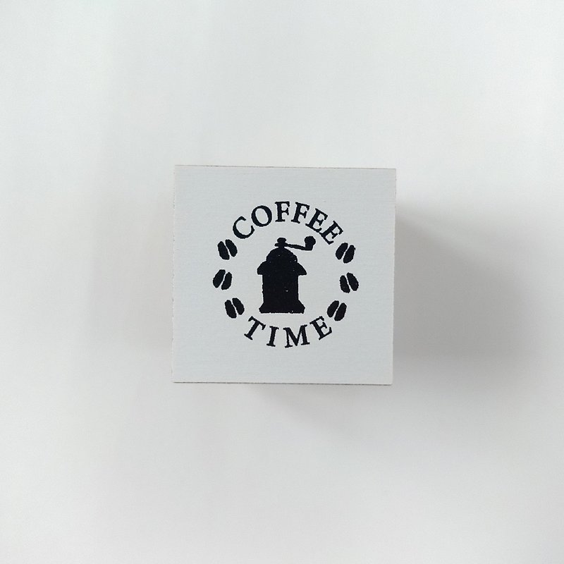 Coffee stamp : COFFEE TIME / coffee mill - Stamps & Stamp Pads - Rubber 