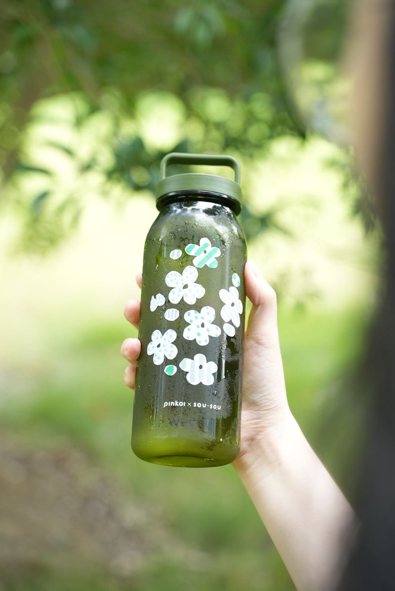 現貨【Pinkoi x SOU・SOU】WEMUG軍 綠色提式隨行輕水瓶 冷熱防漏 - 水瓶/水壺 - 塑膠 多色