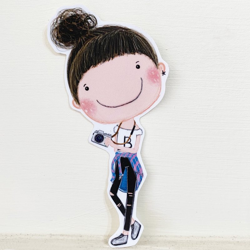 Small PVC stickers----Fifi\I am a travel expert/ 20 pieces to buy together - Stickers - Other Materials Blue