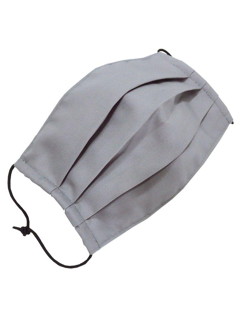 Low-key gray-adult mask cover / table cloth twill TC cloth-inner black TC cloth (lightweight version) - หน้ากาก - ผ้าฝ้าย/ผ้าลินิน หลากหลายสี