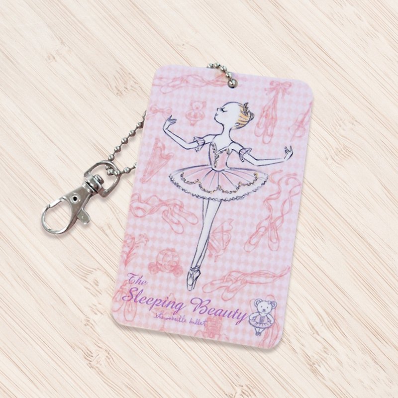 Yizhike Ballet | Sleeping Beauty Portable Ticket Holder / Ticket Holder - ที่ใส่บัตรคล้องคอ - พลาสติก สึชมพู