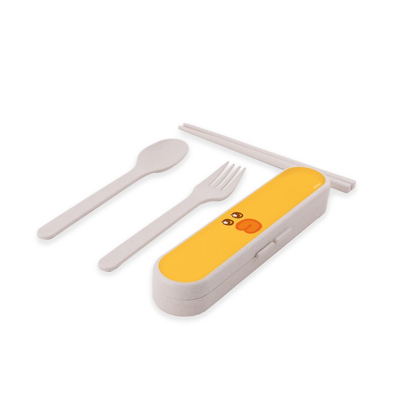 ecoCutlerySet - LINE FRIENDS SALLY – Sparkling Eyes - Cutlery & Flatware - Other Materials 