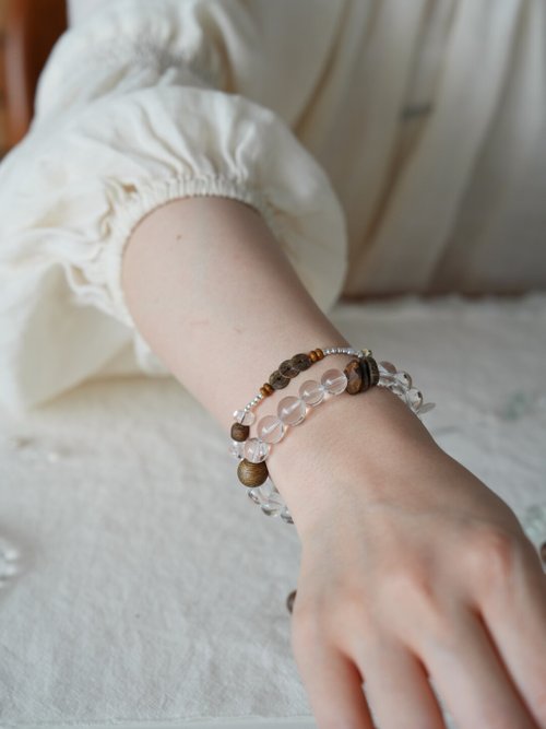 ハンドメイド ホワイトクリスタルビーズブレスレット imgrc0067122693.jpg