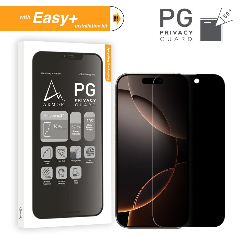 Flexible Glass Screen Protector for iPhone 16 Series, PG with HD (With Easy+) - ที่เก็บหูฟัง - วัสดุอื่นๆ 