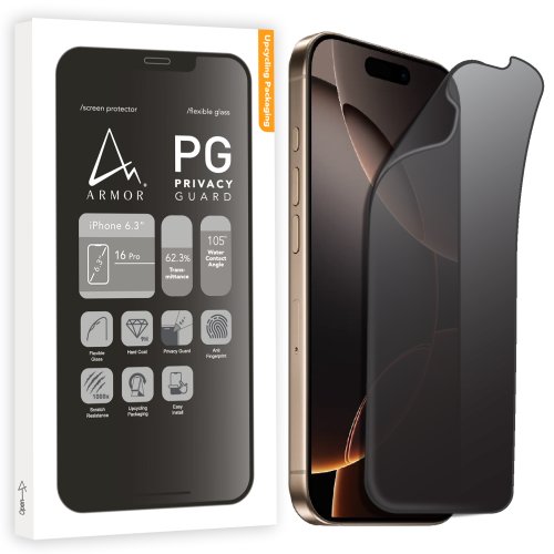 ARMOR ARMOR iPhone 16 系列軟性玻璃9H防窺螢幕保護貼(附Easy+ 貼膜神)
