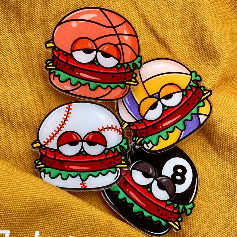 Burger phone grip - Phone Accessories - Plastic 