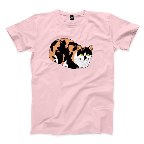 ViewFinder 打翻墨汁的貓 -粉紅 - 中性版T恤