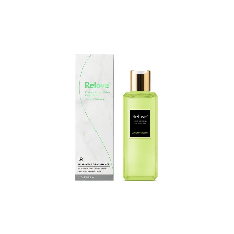 RELOVE Protease Lingerie Stain Clean Liquid – Lemon Verbena 220ml - ผลิตภัณฑ์ดูแลจุดซ่อนเร้น - วัสดุอื่นๆ 