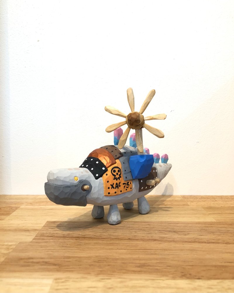 Cyborg dino - 擺飾/家飾品 - 木頭 