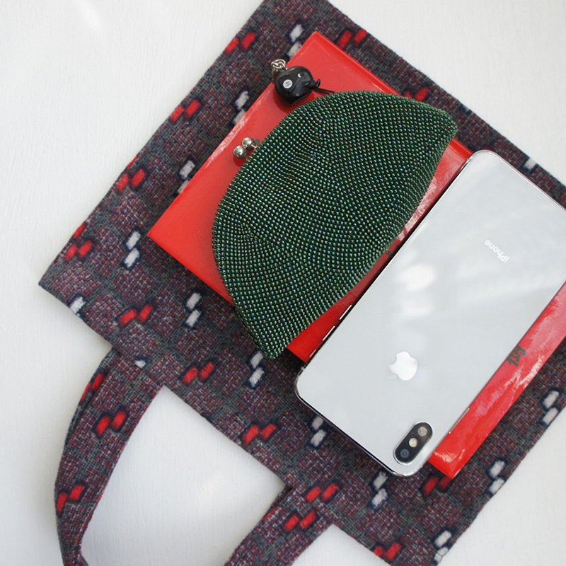Ba-ba handmade A5 size carring bag  No.A5B4 - 手提包/手提袋 - 其他材質 灰色