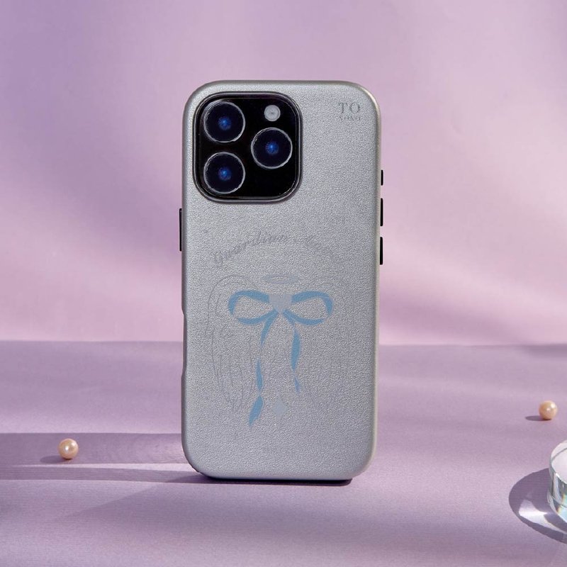 守護天使全包皮革MagSafe iPhone手機殼 - 手機殼/手機套 - 塑膠 多色