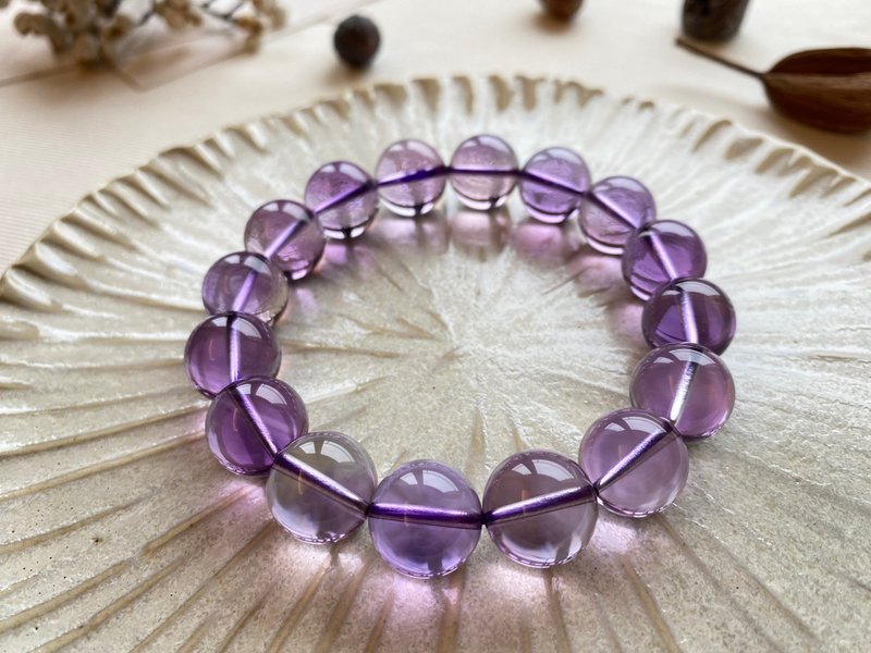 Amethyst Bracelet//Natural-clean and translucent - Bracelets - Crystal Purple