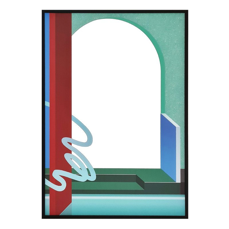 Mirror - Curved Entrance/ A3 (30cm x 42.5cm) - 其他 - 玻璃 銀色