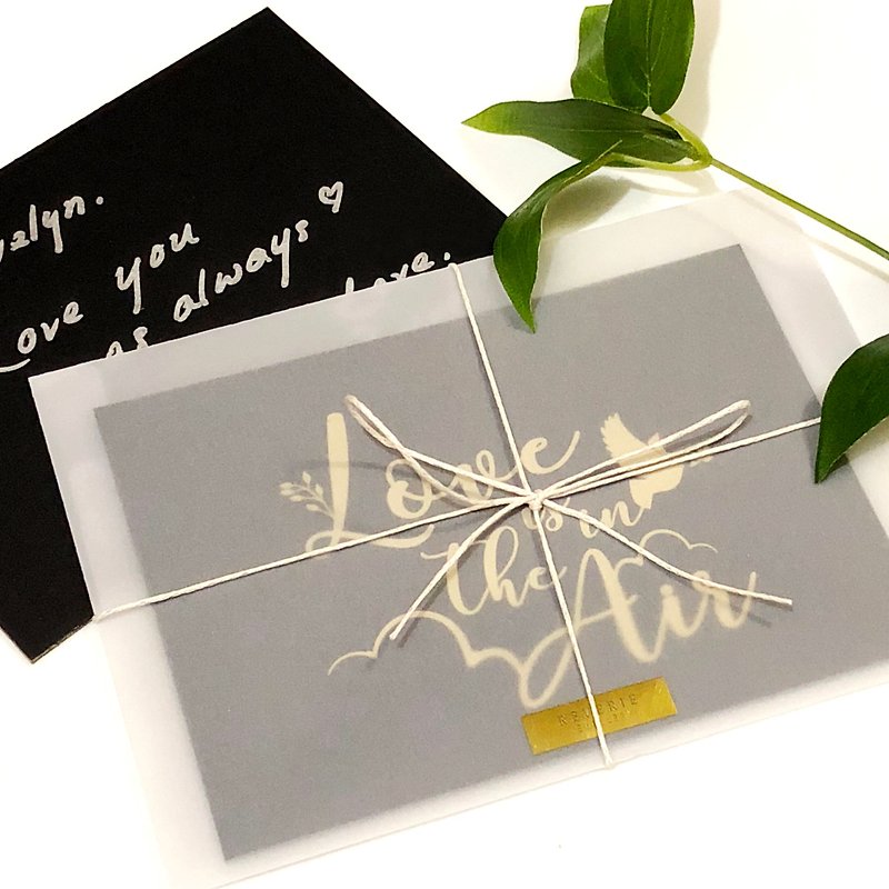 Reverie 2018 Valentine's Limited Card Edition - Love is in the Air  - การ์ด/โปสการ์ด - กระดาษ สีดำ