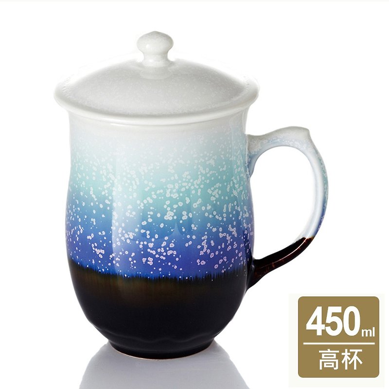 Dry Tangxuan Living Porcelain | Snow Crystal Dream Cup / 3 colors 450ml - Teapots & Teacups - Porcelain Blue