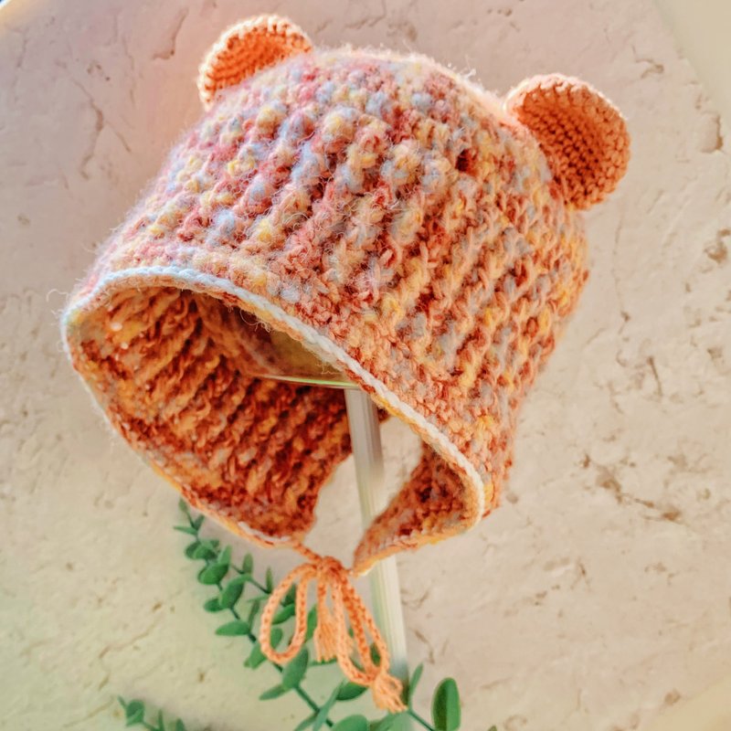 兒童嬰幼兒毛帽 小熊飛行帽 孩童針織帽 多色可選 - 帽子 - 其他材質 