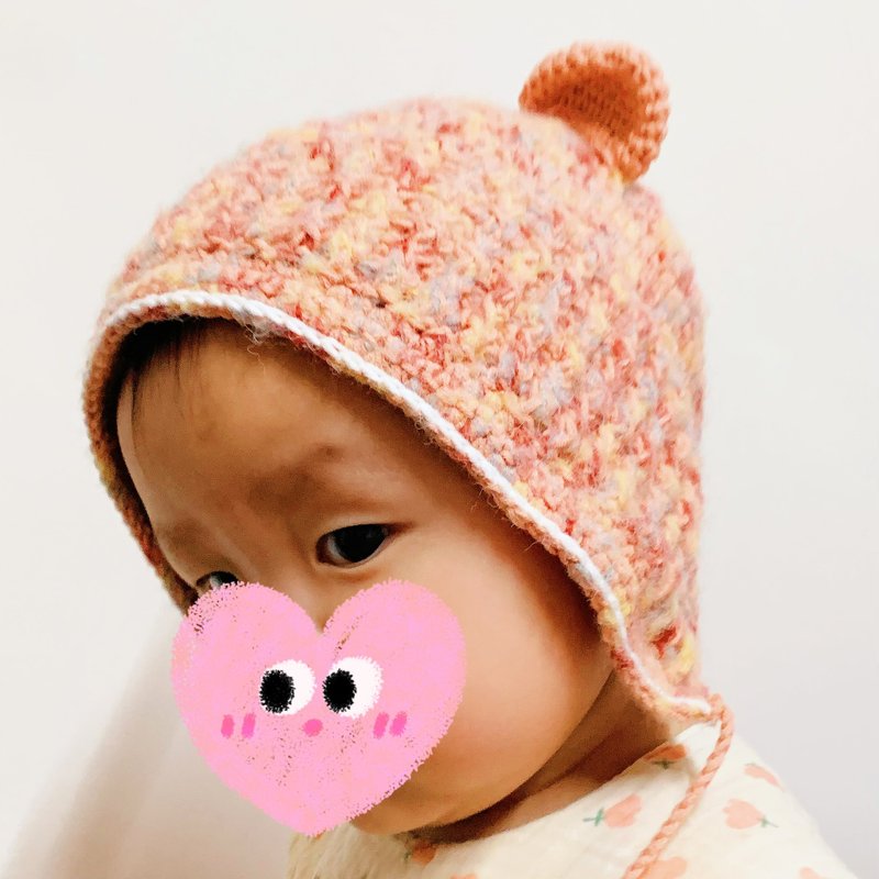 Children's and Infant Beanie Hat, Bear Aviator Hat, Children's Knit Hat, Multiple Colors Available - หมวก - วัสดุอื่นๆ 