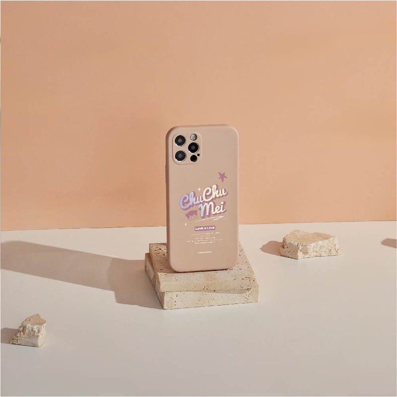 啾啾妹經典LOGO系列全包iPhone手機殼 - 手機殼/手機套 - 矽膠 多色