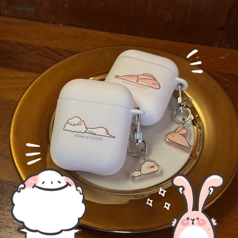 Yiyiyun AirPods headphone case - ที่เก็บหูฟัง - ซิลิคอน ขาว