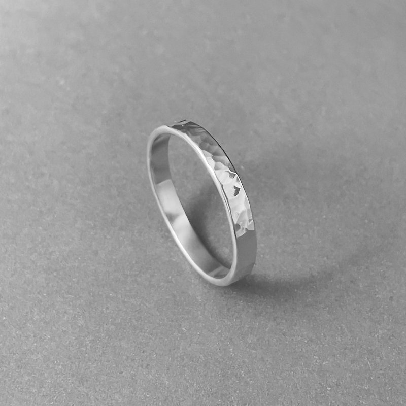 【Customized】Sterling silver small water ripple ring - แหวนทั่วไป - เงินแท้ สีเงิน